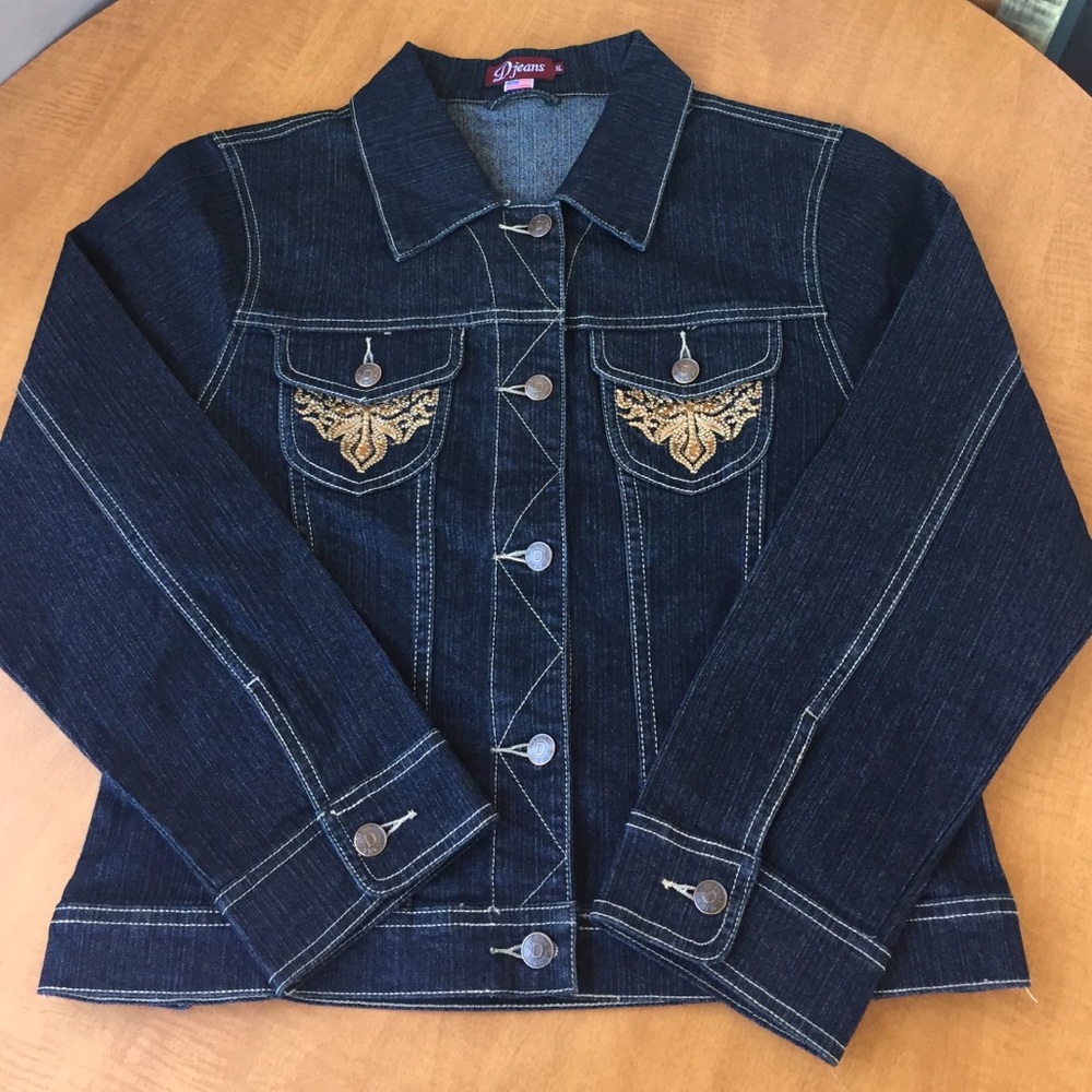D. Jeans Dark Denim Jacket